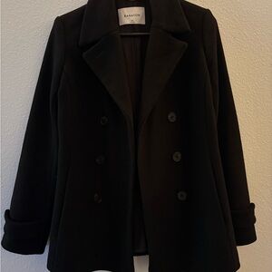 *SOLD* Aritzia Babaton Black Double-Breasted Women's Coat XS